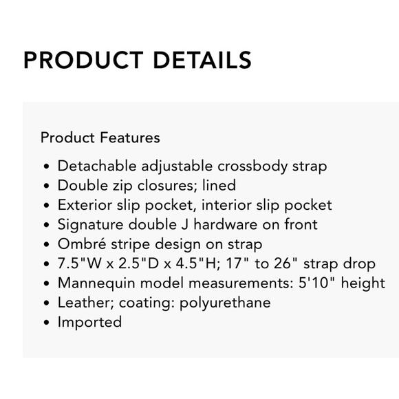 Marc Jacobs Snapshot Ombré Stripe Strap Color Block Leather Camera Bag - Picture 13 of 14